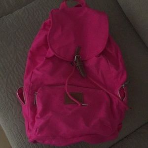 PINK canvas backpack